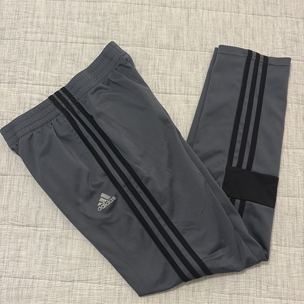 Gray Adidas Youth Sweatpants